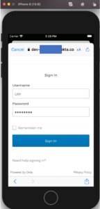 Okta iOSアプリ組み込み